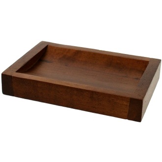 Soap Dish Rectangular Soap Dish with Brown Finish Gedy PA11-31
